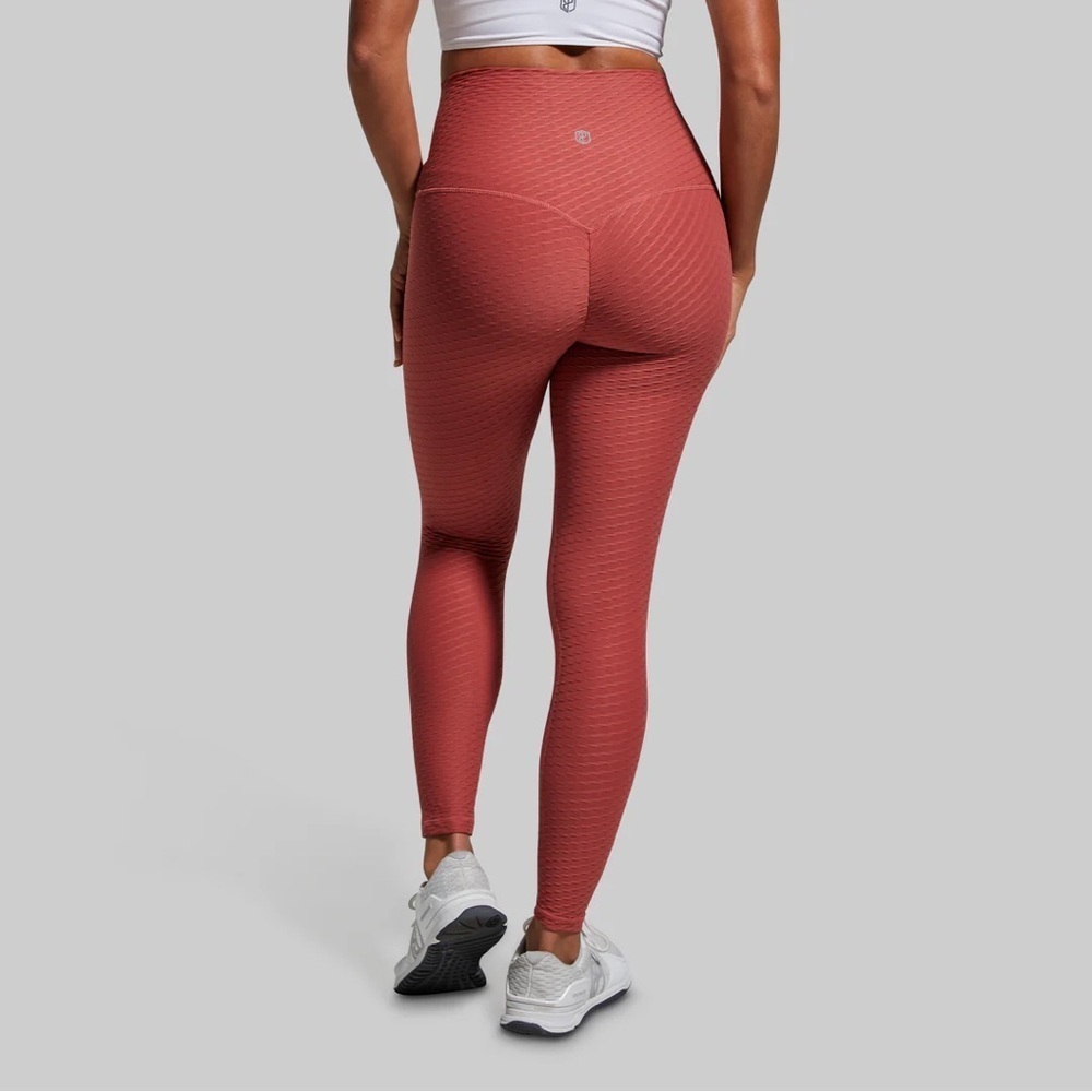 Born Primitive Guava Pink Workout Textured Booty Scrunch Leggings